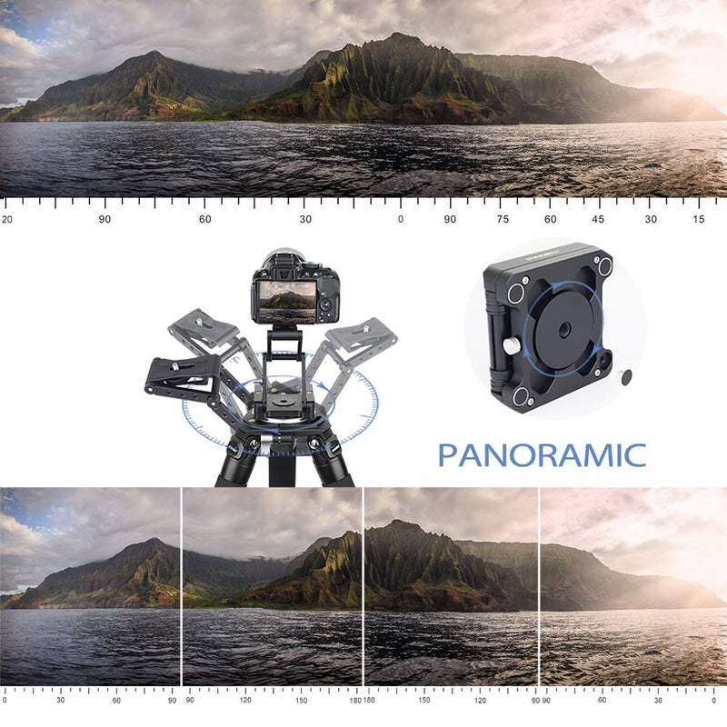 Innorel Z-Flex Tilt Tripod Head-INNOREL MH5 CNC Aluminum Alloy All Metal Flexible Folding Z Pan 360Â° Horizontal Rotation with Magic Arm and Phone Mounting Clip Max Load 6.61lb for Canon Nikon Sony DSRL Slider - Image 4